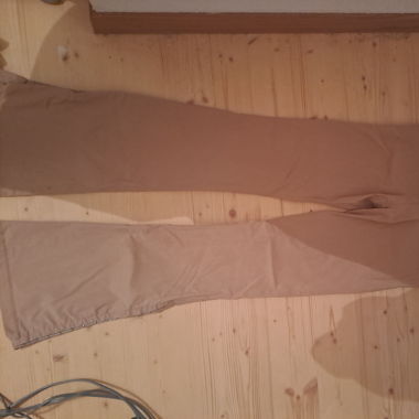 Schlaghose beige