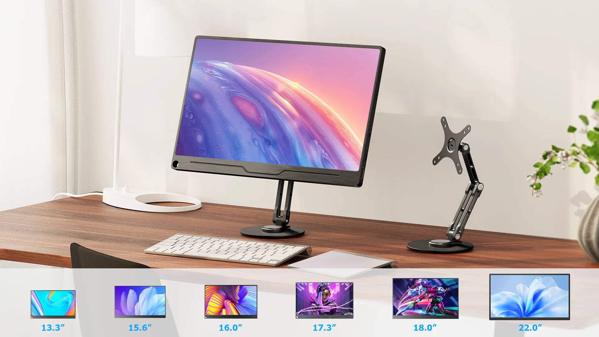 UStand - Monitor Stand Adjustable Multi-Angle Holder for 12"-19"