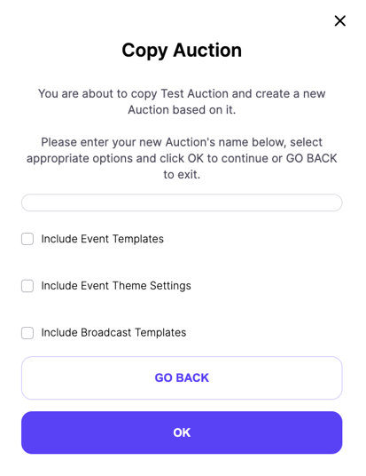 copy auction options