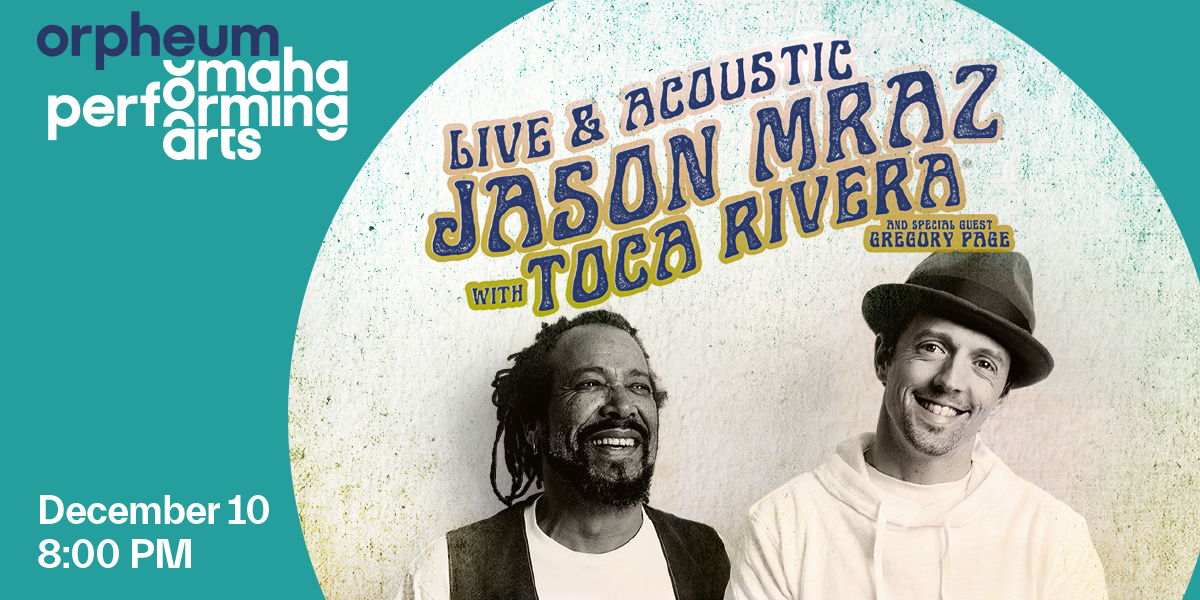Jason Mraz with Toca Rivera and special guest Gregory Page promotional image