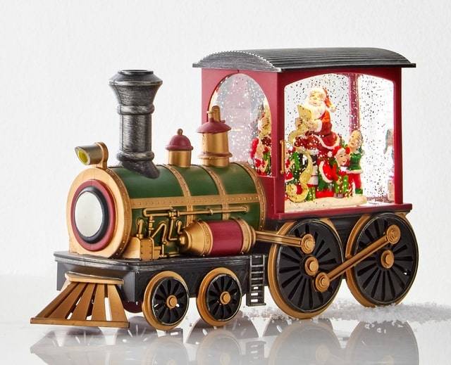 Raz Imports Wooden Sleigh With Winter Natural Arrangement and Pinecone Christmas Home Decor