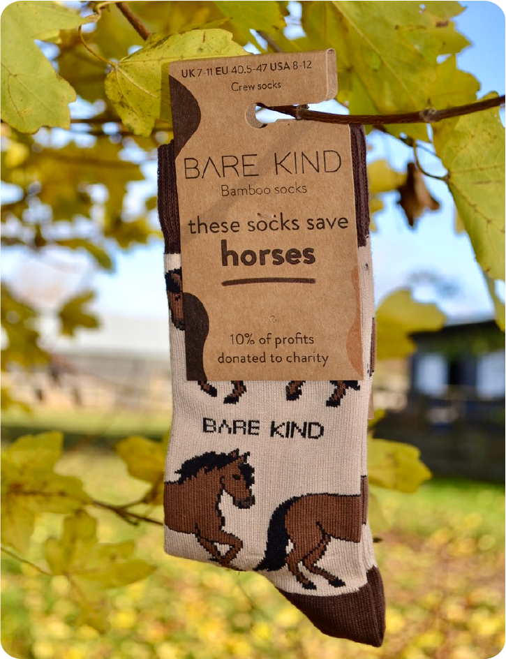 Bamboo horse socks for adults