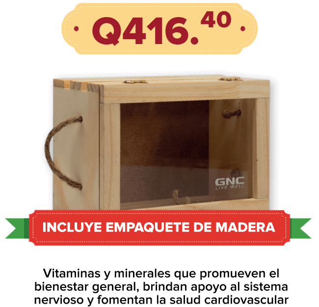 Empaque de madera (Incluido con el combo)