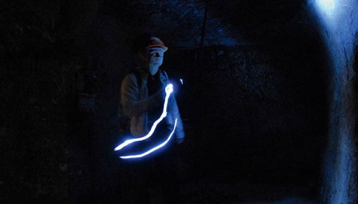 historische felsengaenge licht führer taschenlampe