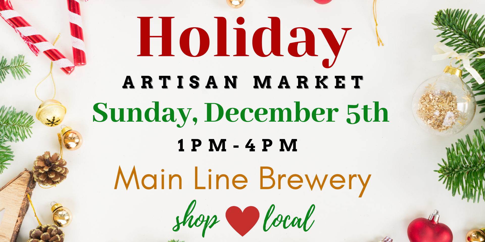 Holiday Artisan Market at Main Line Brewery  promotional image