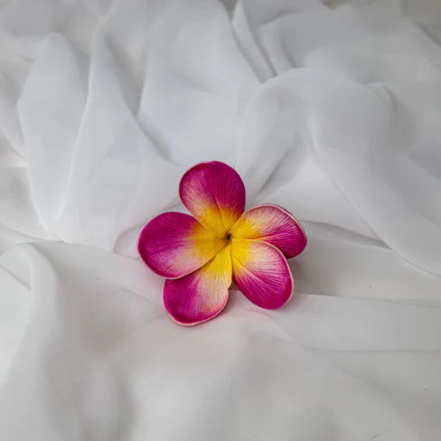 Orchid Frangipani Flowerhead ( 6 Pack )- Realistic Artificial Flowers - Image 3