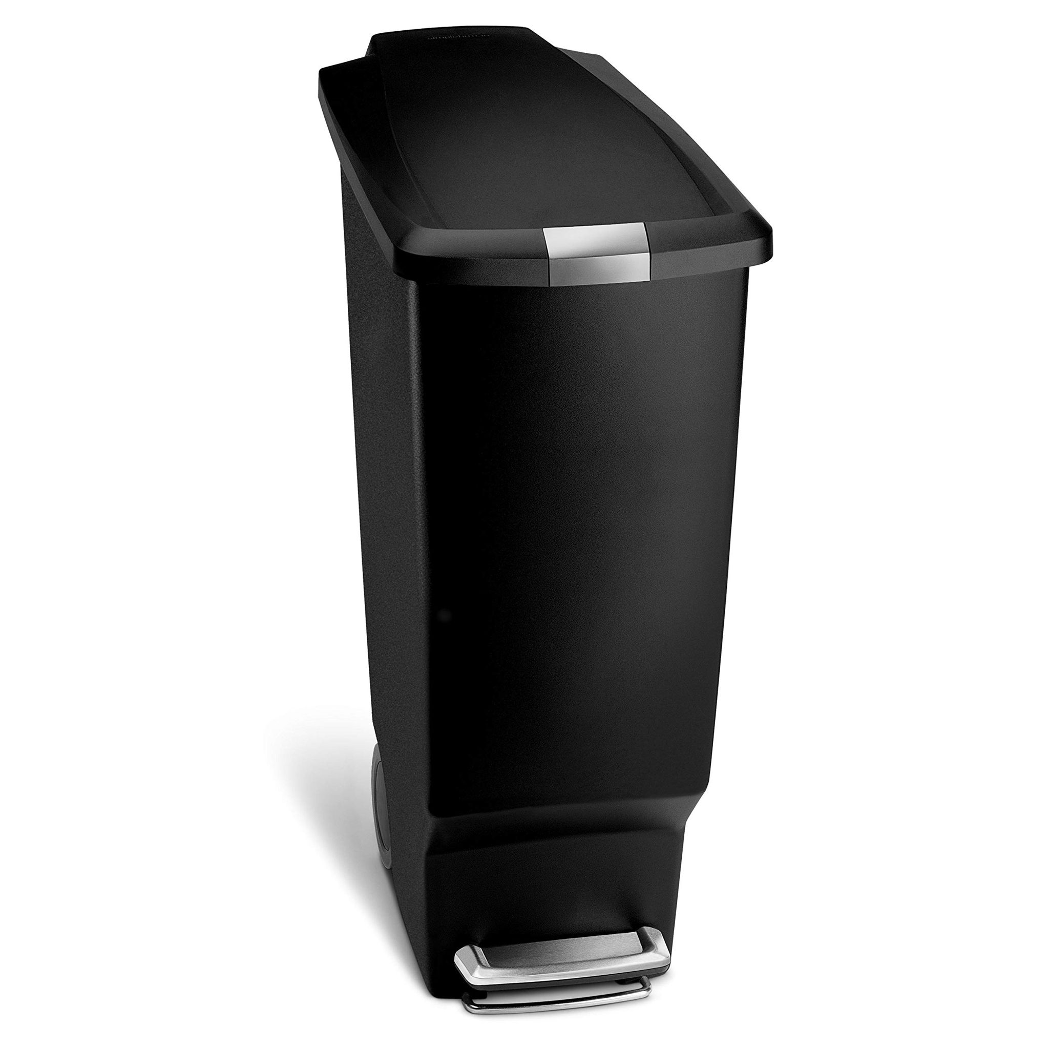 Simplehuman Plastic Slim Step Trash Can With Secure Slide Lock vs Toter