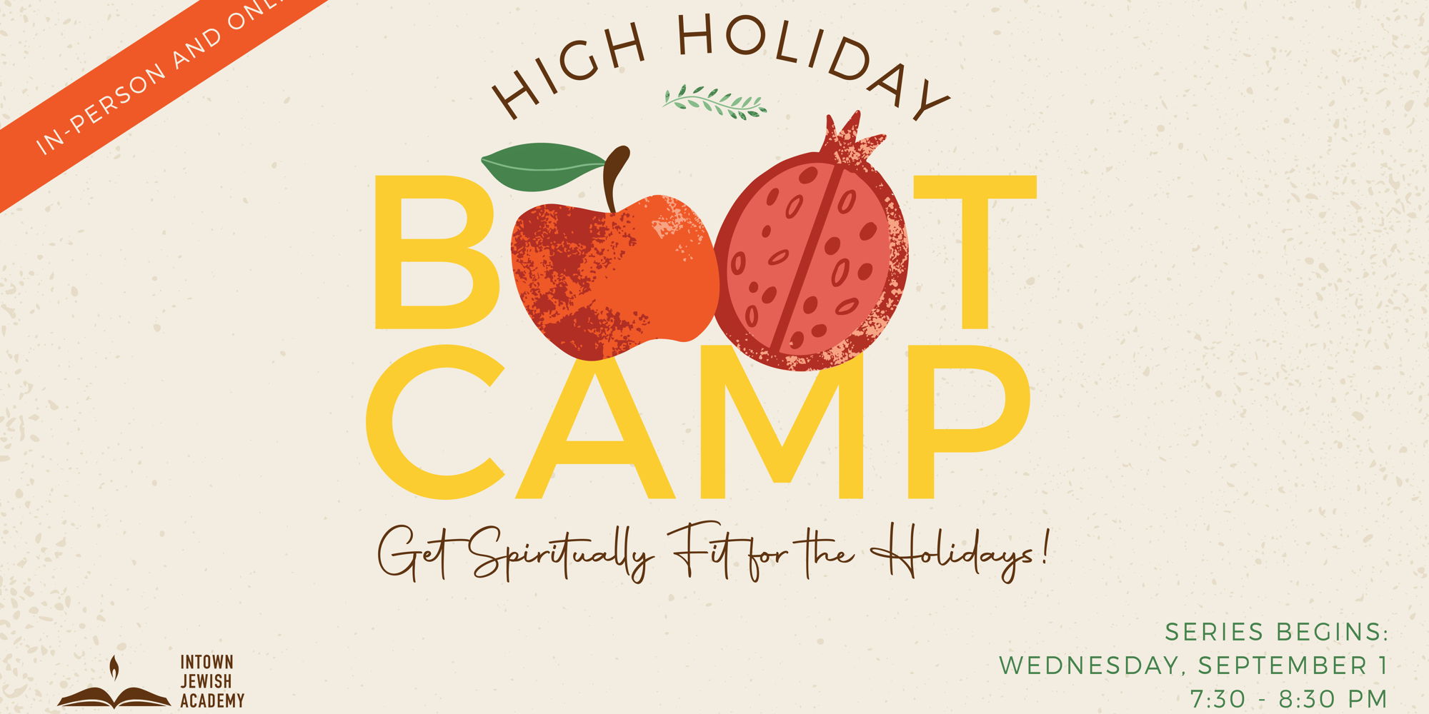 High Holiday Boot Camp promotional image
