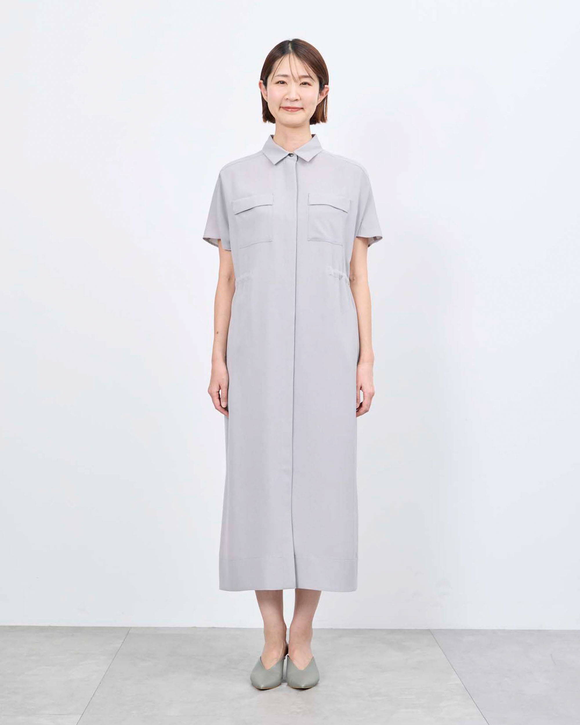 ロングシャツワンピース着用レビュー
