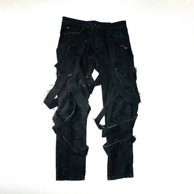 Punk/emo/goth custom denim jeans - Zoneout.Studios