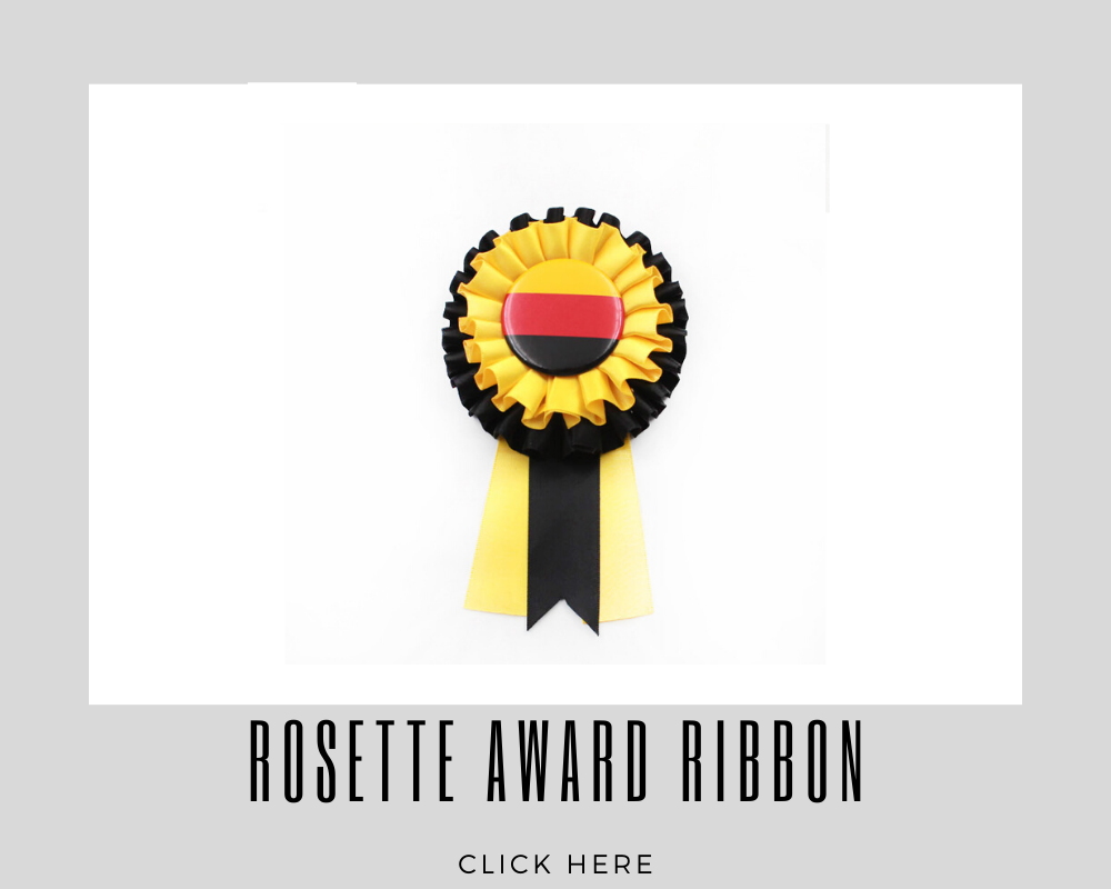 Giveaways Promotional Rosette Award Ribbon