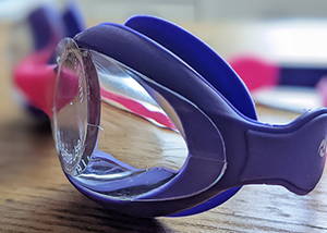 Seahorse swim goggle side view