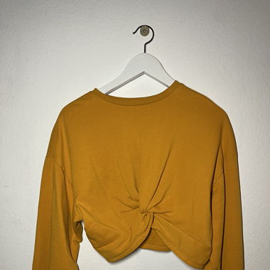 Cropped / Pullover / Senfgelb