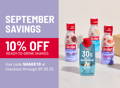 10% off ready-to-drink SlimFast Shakes w/ code SHAKE10 through 09/30/25.