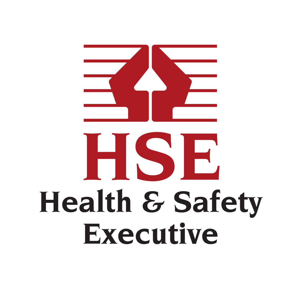 Logo of the Health & Safety Executive (HSE) featuring a red abstract design above the words “HSE Health & Safety Executive” in bold red and black text on a white background.