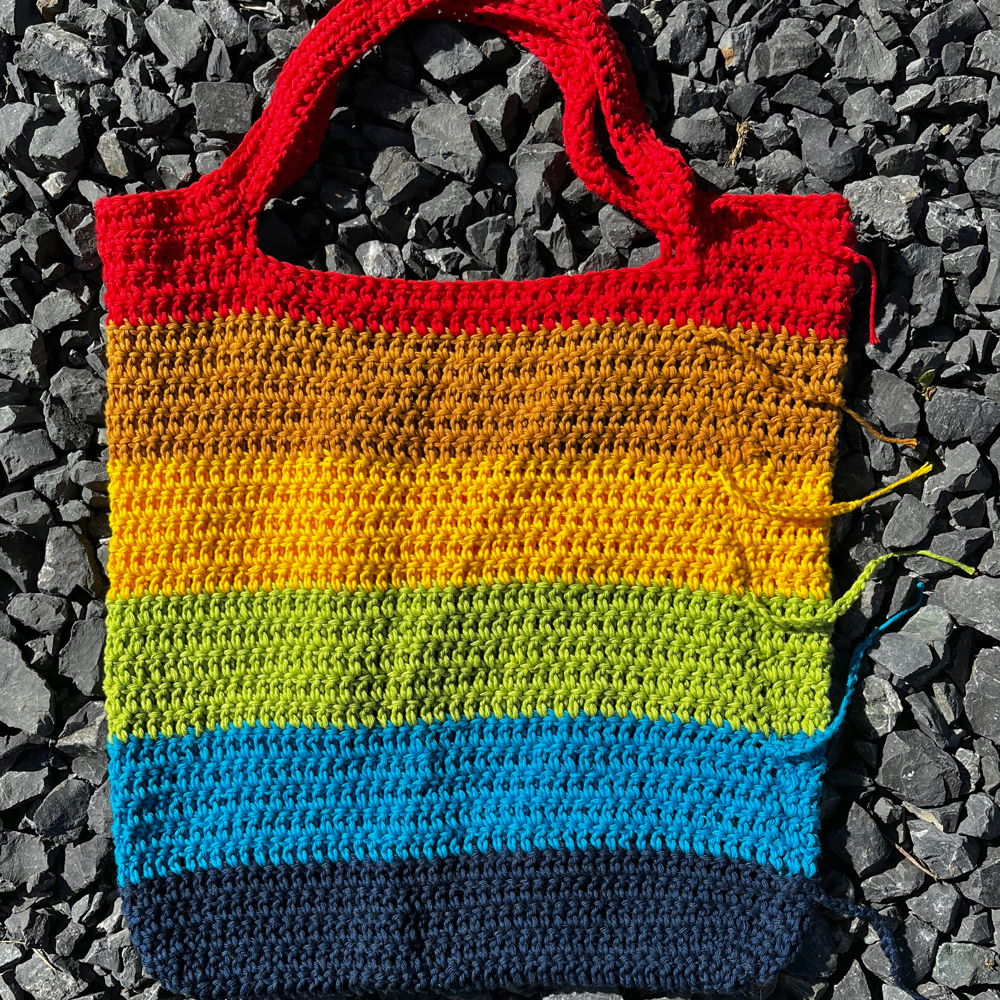 Reverse Rainbow Bag