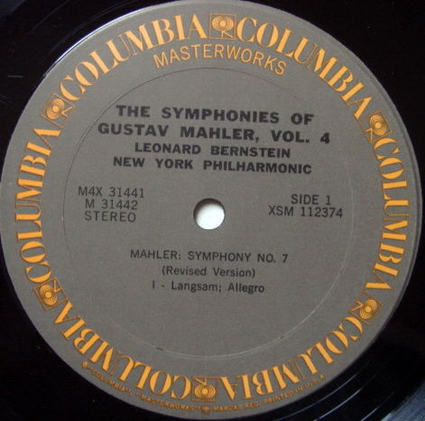 Columbia / LEONARD BERNSTEIN, - Mahler Symphony No.7 & ...
