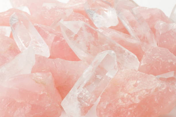 Rose quartz crystal