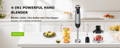 4-in1 Powerful Hand Blender Blender, whisk, 24oz Beaker and 17oz chopper Release your creative momentum