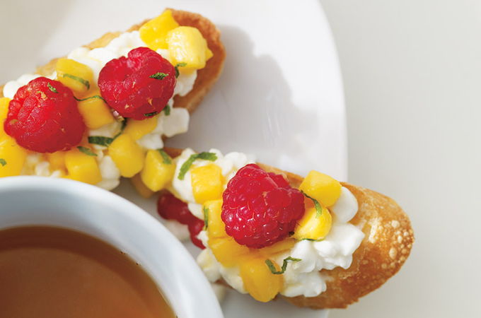 Bruschetta aux fruits