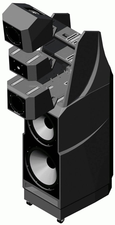 Wilson Audio X2.2 Loudspeaker, exploded view