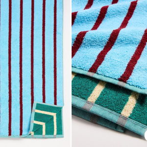 Dusen Dusen Blue Stripe Bath Towel