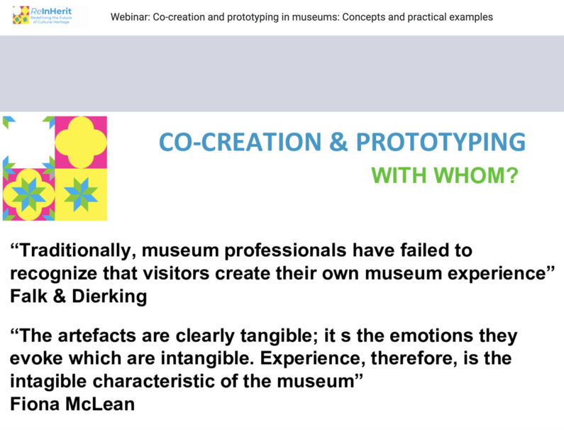 Co-creation and prototyping in museums: Concepts and practical examples