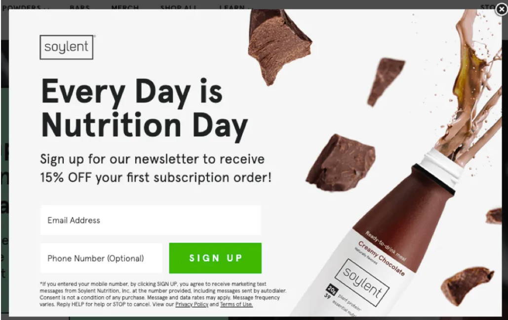 newsletter popup examples
