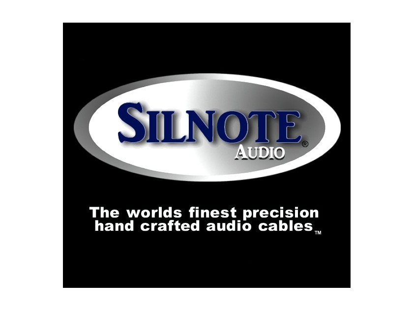 SILNOTE AUDIO Morpheus Reference II XLR Triple Balanced Ultra Pure Solid Silver / 24k Gold  1 meter pair World Class Silnote Audio Cables !