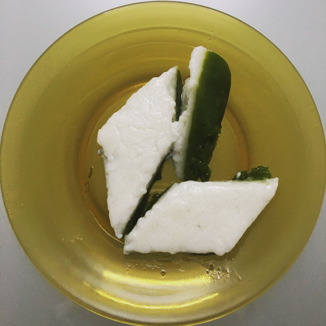 Nov 5th, 2019 - Kuih Talam/ Pandan and coconut layered cake/打南糕

Tasted good. Just the coconut layer is too soft and watery. Not sure what is wrong. Will try again. 💪🏻