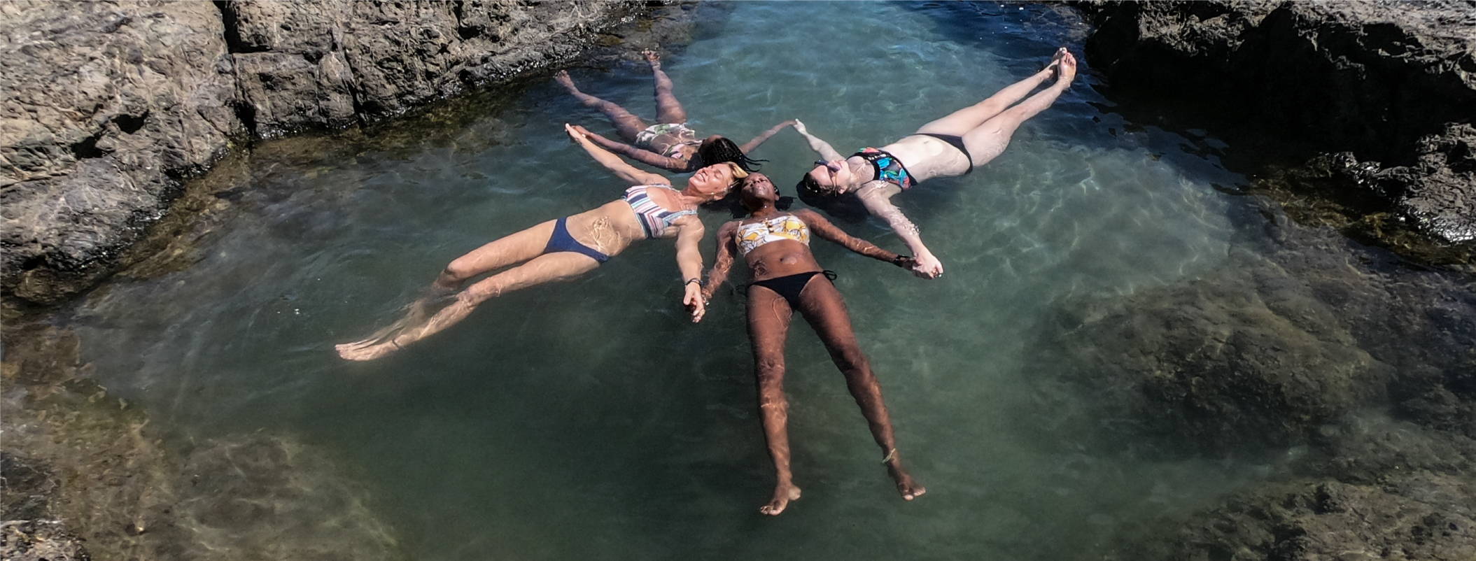 Exploring the tide pool at Playa Las Manchas