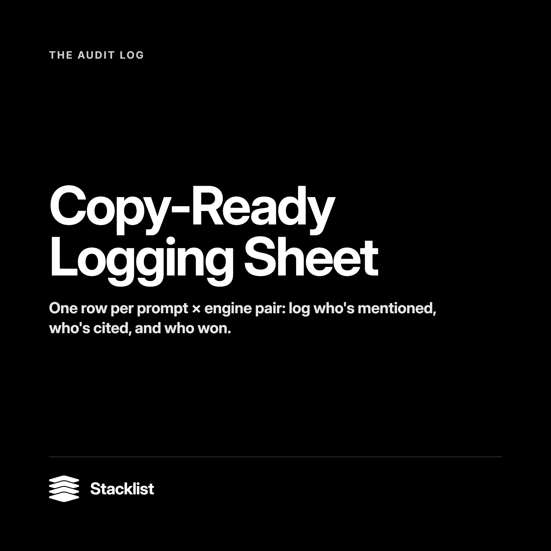 Copy-Ready Logging Sheet1