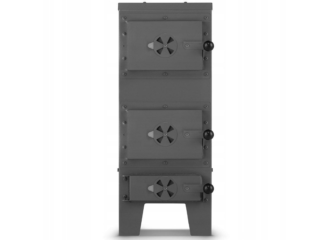 Houtkachel met oven kopen? Zwart - 7kW - Vikingchoice.nl