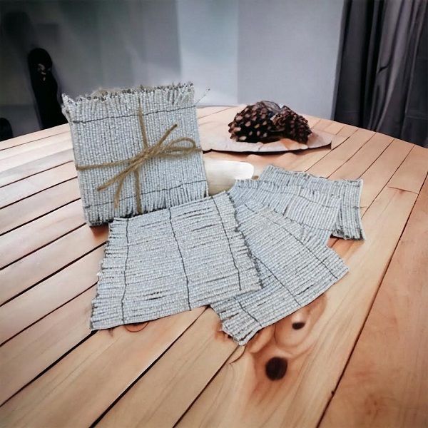 Beaded Coaster Home Decor - Set of Eight
