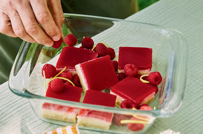 Lemon-Raspberry Squares
