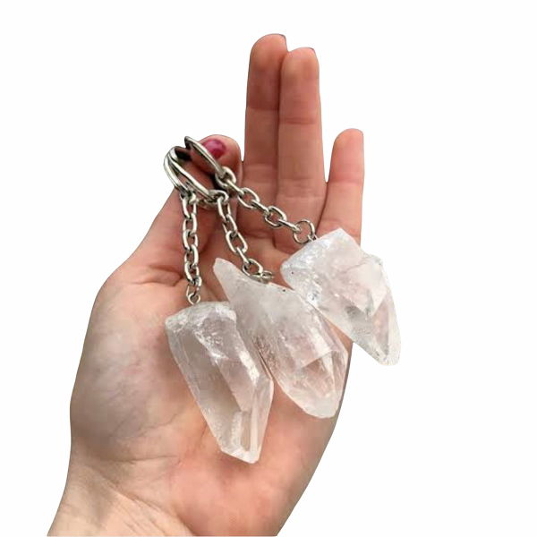 Key Ring - Clear Quartz