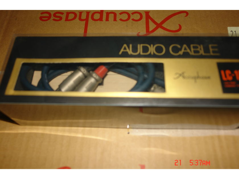 ACCUPHASE INTERCONNECTS LC-30 XLR CABLES WITH BOX AND MANUAL 1METER AND 3 METER