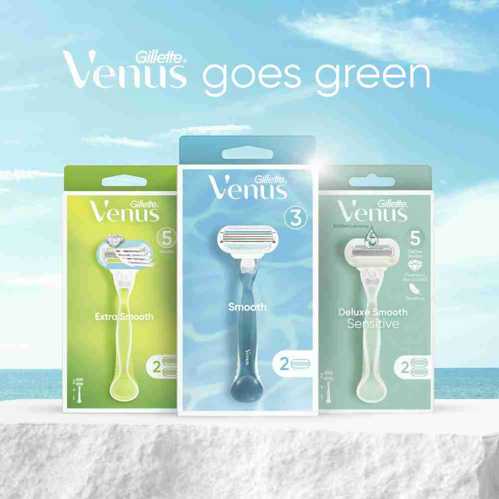 Gillette Venus with OLAY Comfortglide Sugarberry Refill Blades 4count