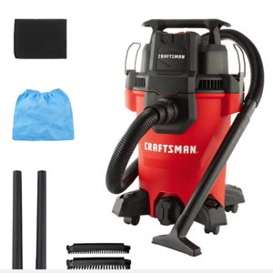CRAFTSMAN 4-Gallons 3.5-HP Corded Wet/Dry Shop Vacuum with Accessories Included