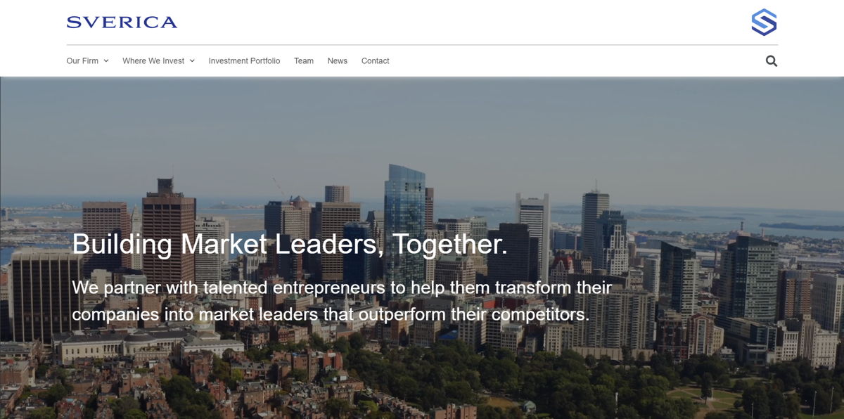 Screenshot of Sverica Capital Management , from the financial advisor websites collection.