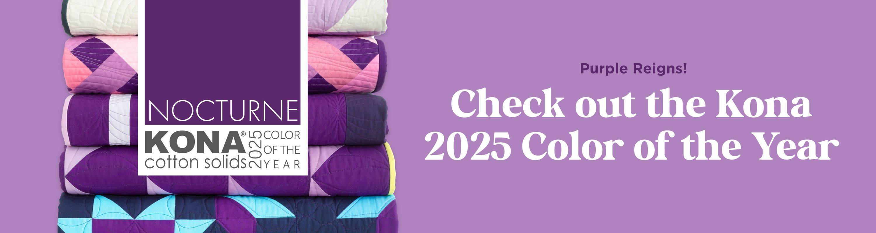 2025 Kona Color of the Year from Robert Kaufman Fabrics