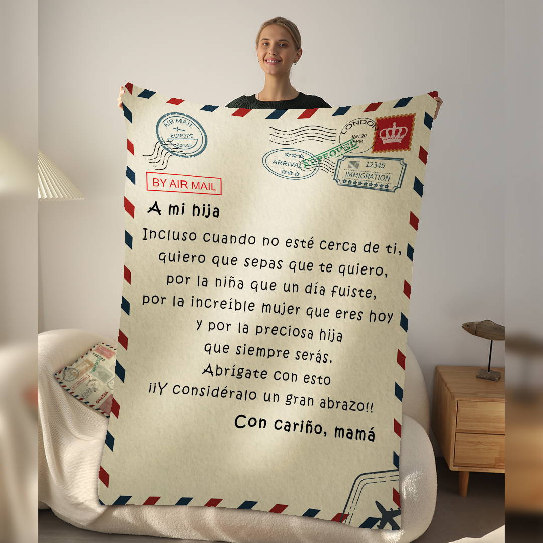 Filo Estilo Regalos Para Hija, Manta Para Hija De Papá, Mamá | Cuotas