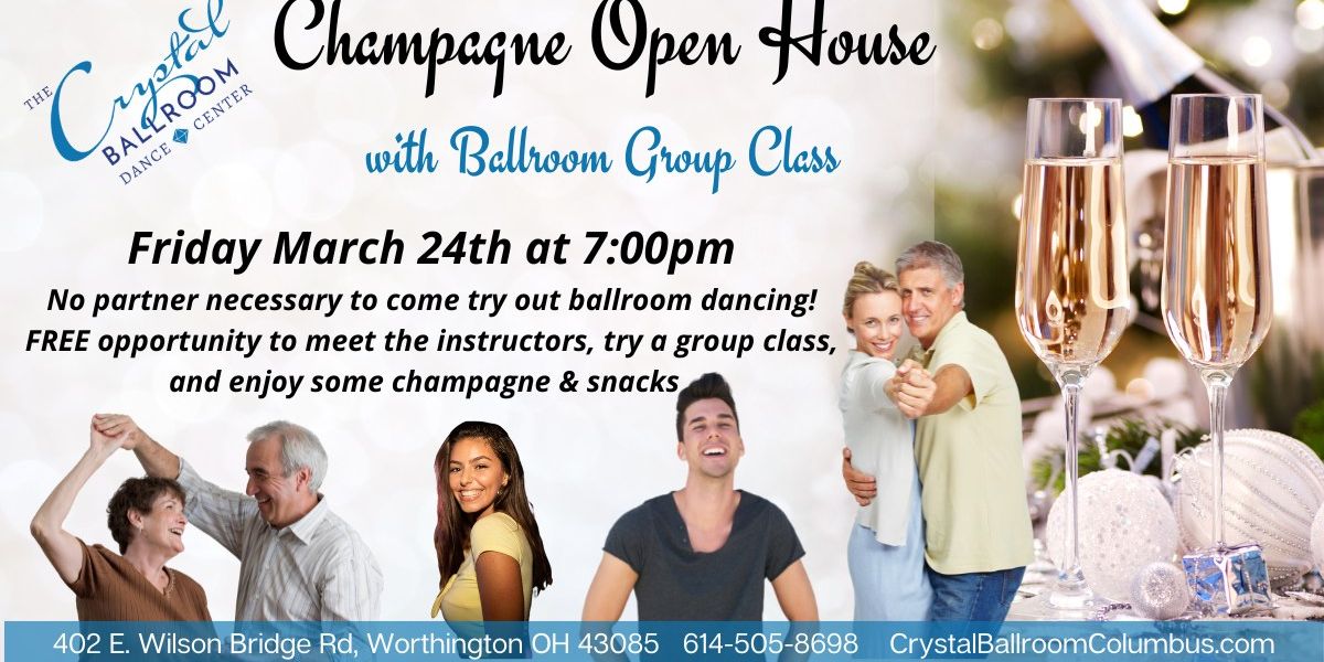 Free Champagne Open House with Ballroom Group Class promotional image