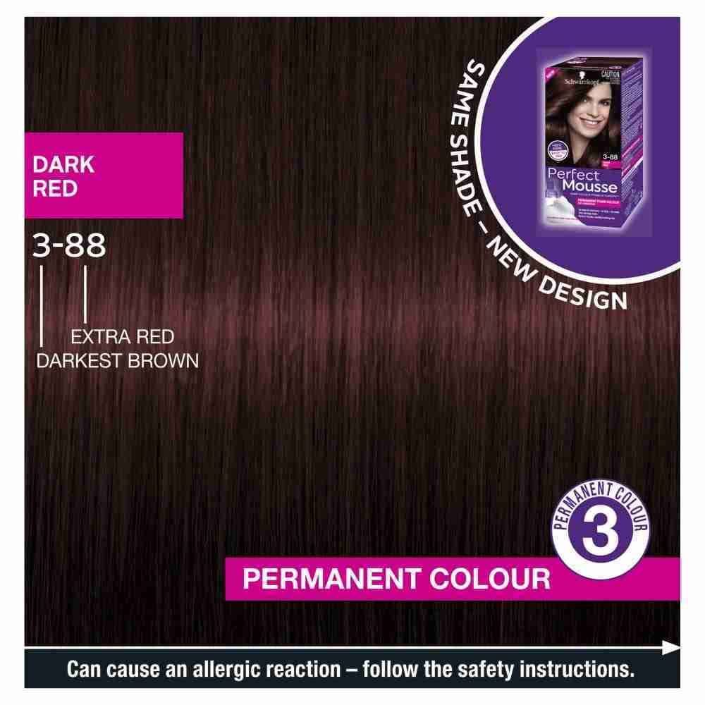 Schwarzkopf Perfect Mousse 3-88 Dark Red - Image 6