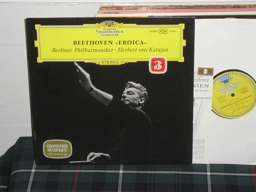 Von Karajan/BPO - Beethoven Nr.3 Eroica   LP dgg german import  press