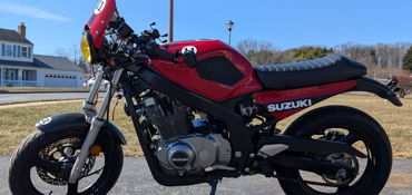 2006 SUZUKI GS500FK6 motorcycle for rent near Mount Airy, MD