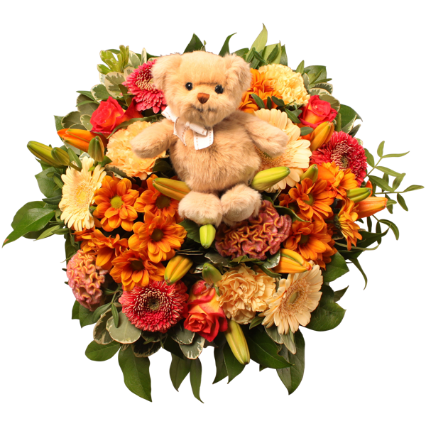 Bouquet Nounours | Fleurop-Interflora Belgique