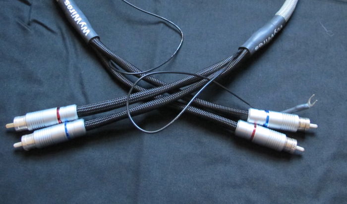 WyWires Silver Phono Cables RCA to RCA 3 feet
