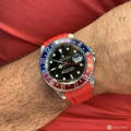 Rolex GMT Pepsi with red strap