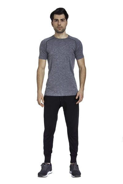 Jerf Mens Condor Grey Melange Seamless Tee Shirt - Image 5